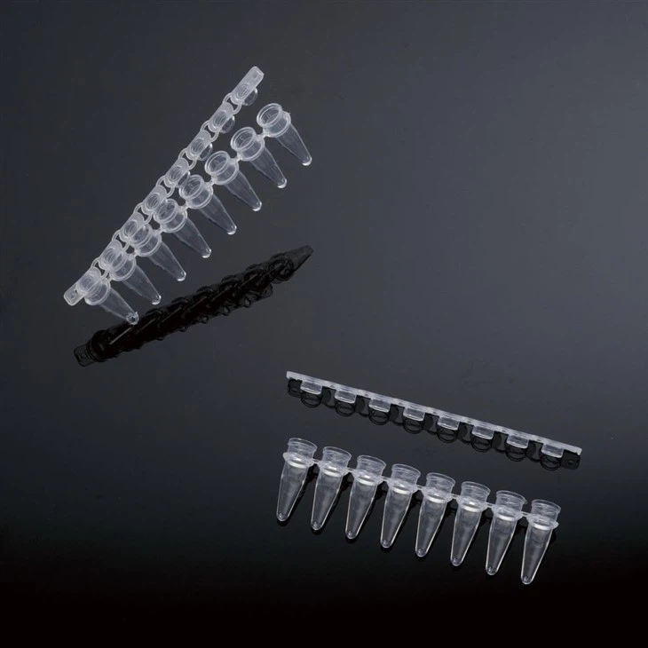 0.1/0.2ml DNase & RNase 8-Strip PCR Tubes