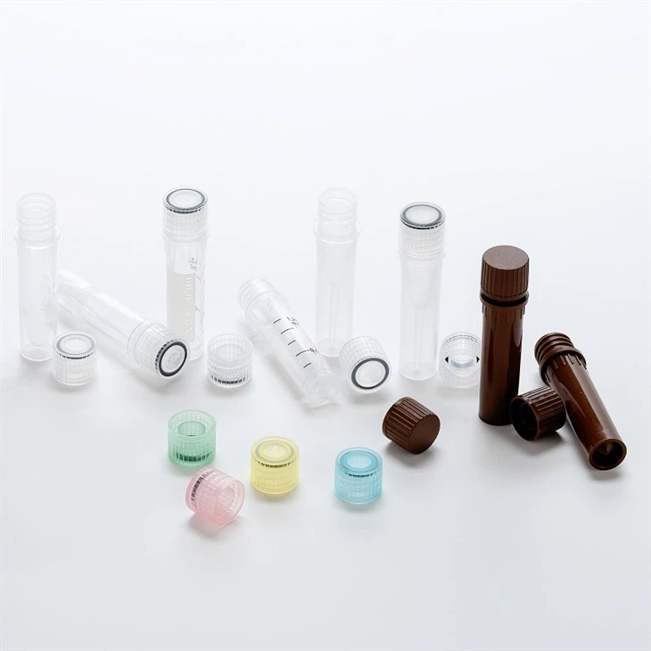 Biologix 0.5 1.5 2.0ml Clear Self-standing External Thread Screw Cap Microtubes