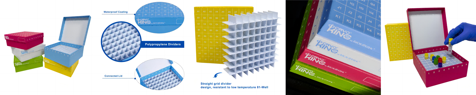 100-well ID-Color Cardboard Cryogenic Boxes 100-well ID-Color Cardboard Cryogenic Boxes