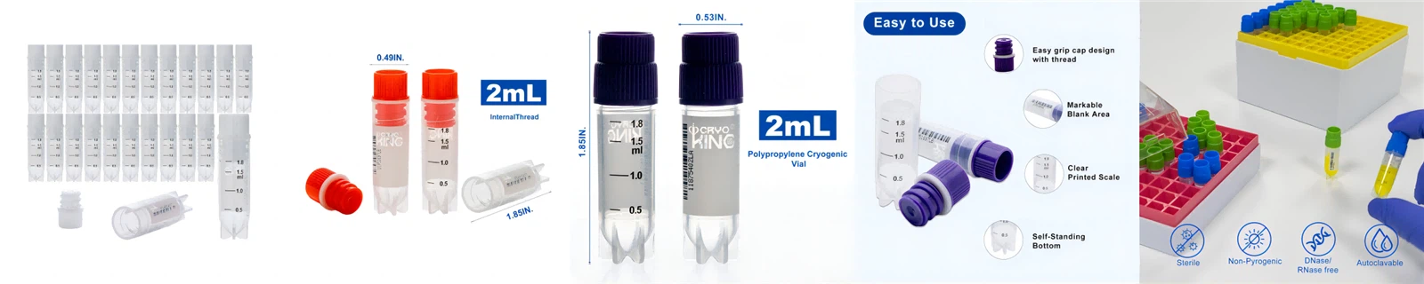 2.0ml Cryogenic Vials 2.0ml Cryogenic Vials