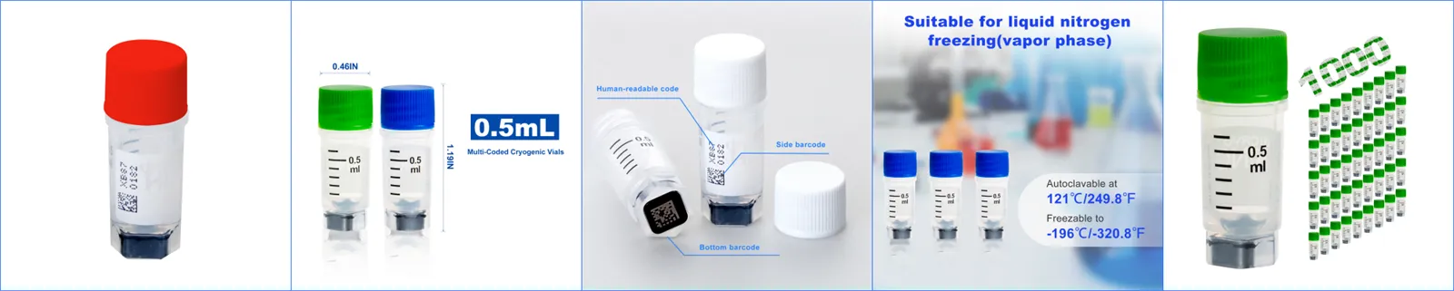 Blue Cryo Vials Blue Cryo Vials