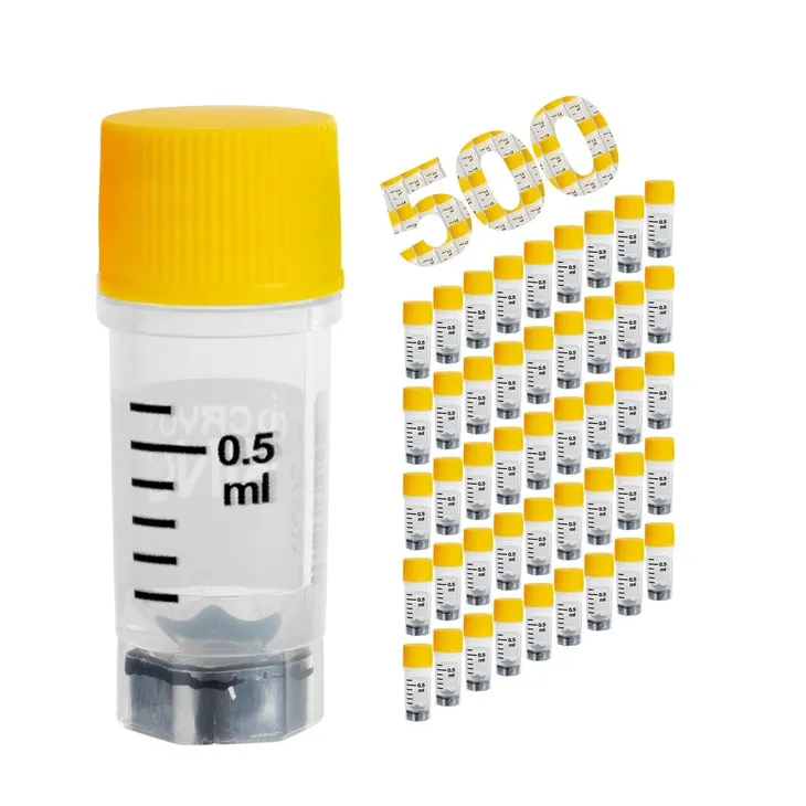 Sterile 0.5ml Cryo Vials With 2D Barcodes