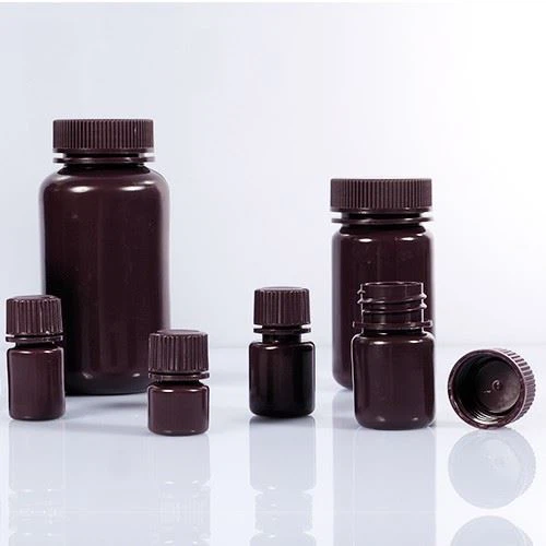 PP Brown Wide-Mouth Bottles-Brown Color