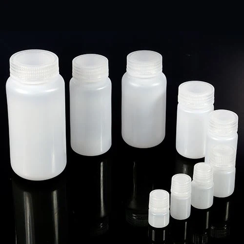 Factory Wholesale 5ml~1000ml Laboratory PP And HDPE Plastic Wide Mouth Reagent Bottles Natural Or Brown Color
