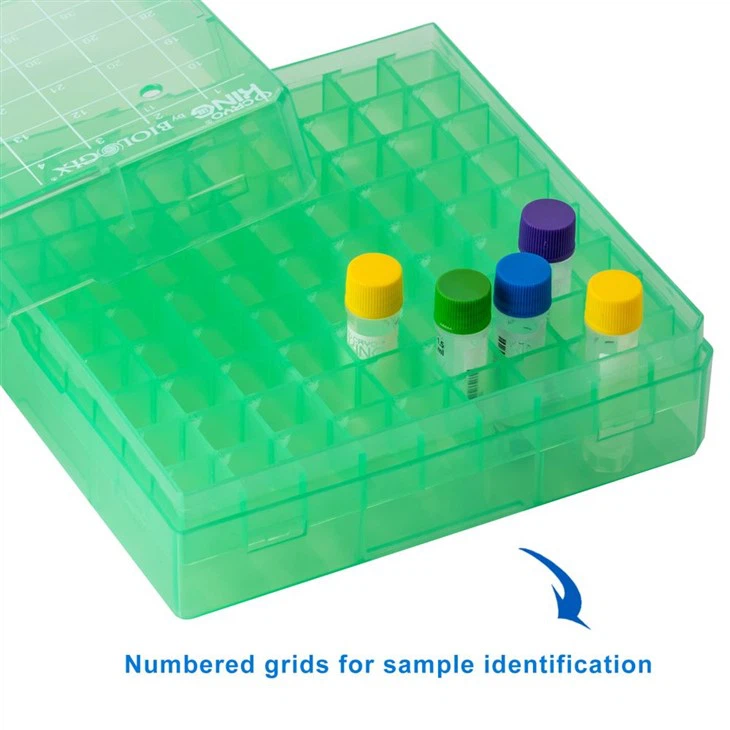 2 Inch 25/81/100-Well PP Cryoboxes